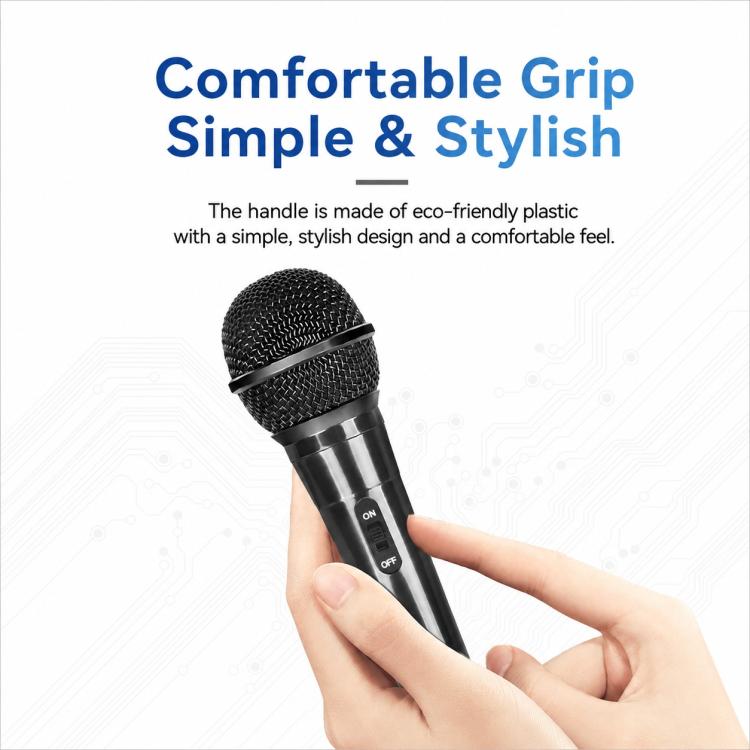 YS-01 Integrated Wired Dynamic Microphone, 6.35mm, 3.5mm