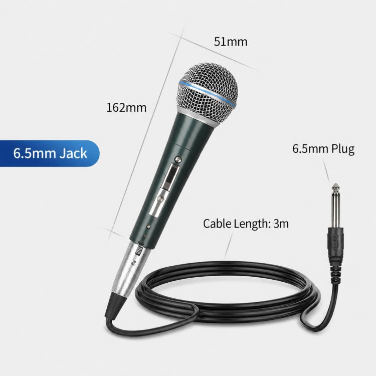 YS-58 Separate Wired Handheld Microphone, 6.35mm, 3.5mm