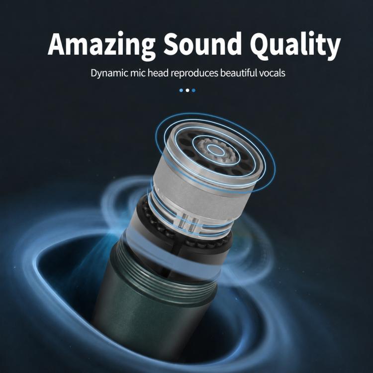 YS-58 Separate Wired Handheld Microphone, 6.35mm, 3.5mm