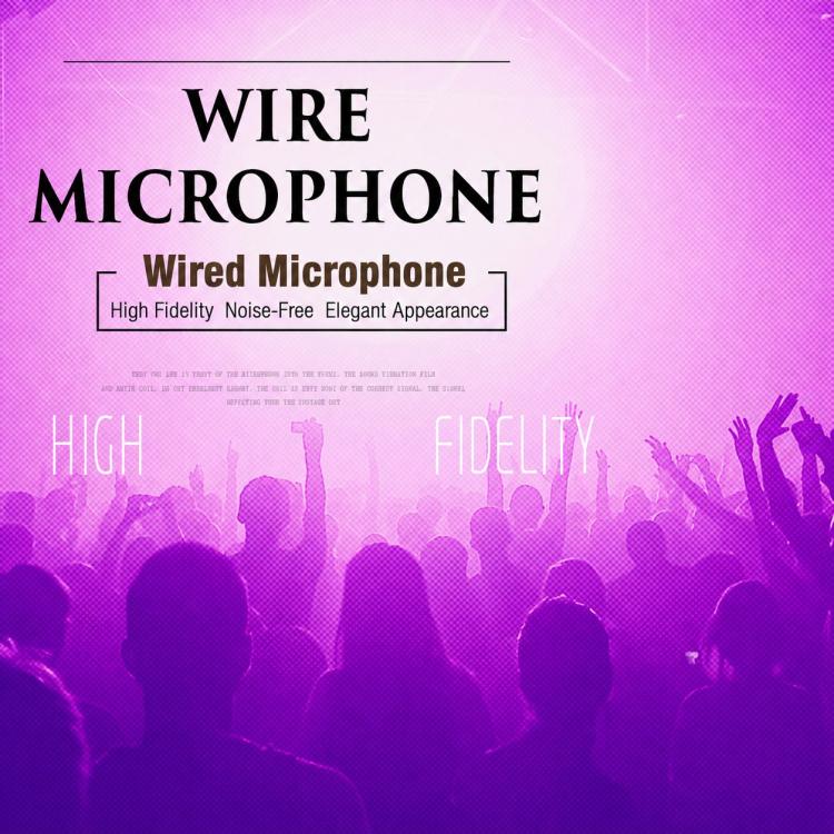 YS-102 Integrated Wired Dynamic Microphone, 6.35mm