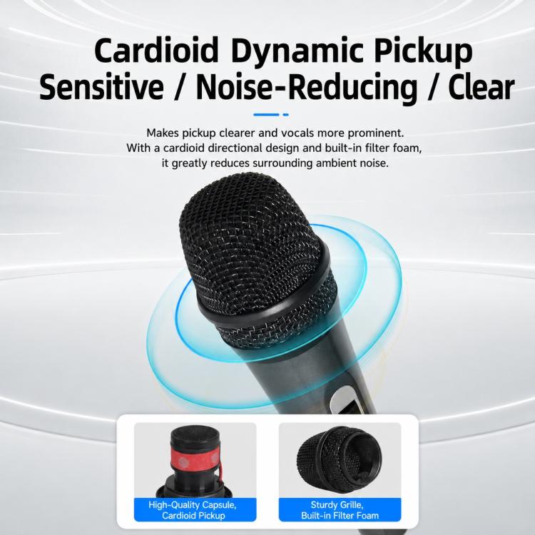 YS-225 Anti-feedback Separate Wired Microphone, 6.35mm