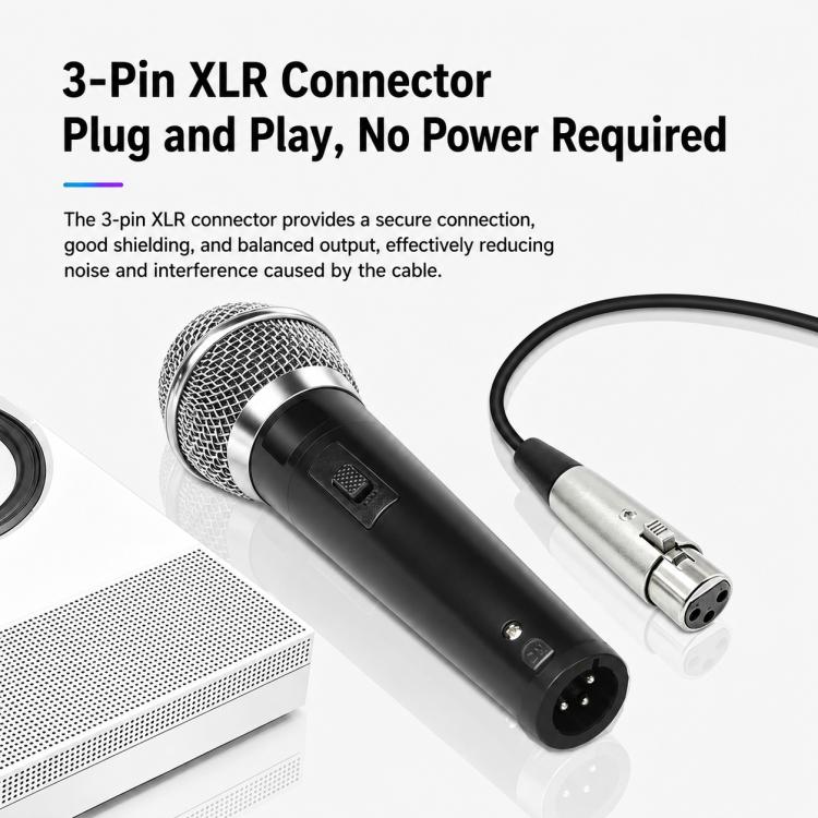YS-226 Separate Wired Dynamic Microphone, 6.35mm