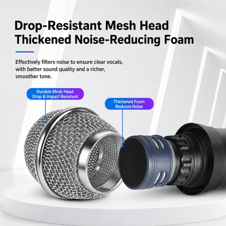 YS-226 Separate Wired Dynamic Microphone, 6.35mm