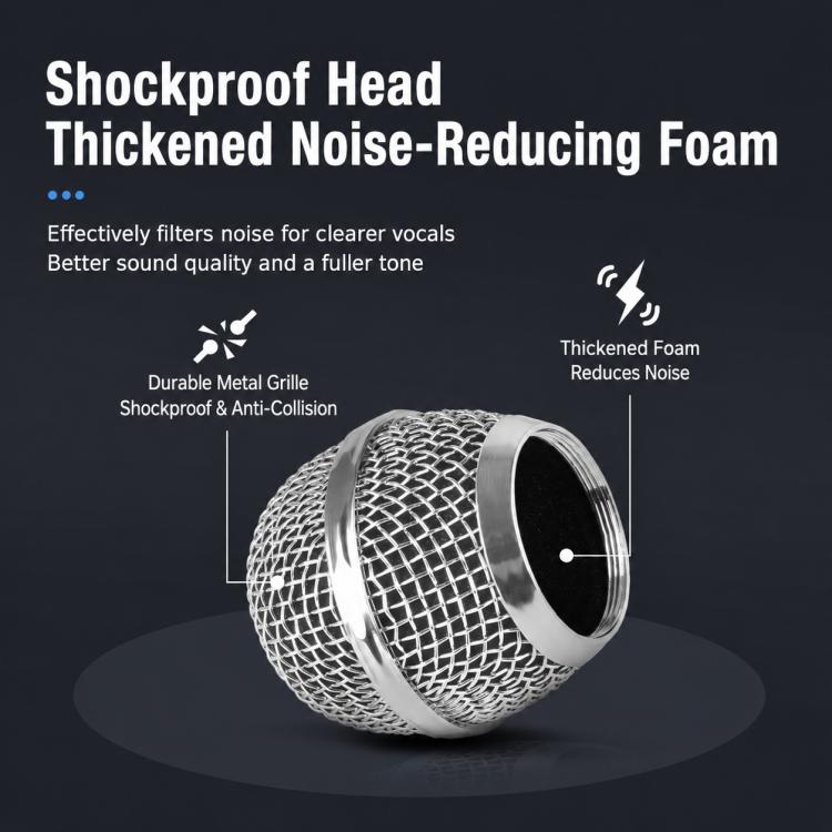 YS-227 Separate Wired Dynamic Microphone, 6.35mm