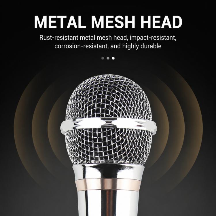 YS-308 Integrated Wired Dynamic Microphone for Karaoke Audio, 6.35mm
