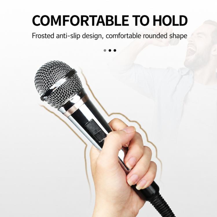 YS-308 Integrated Wired Dynamic Microphone for Karaoke Audio, 6.35mm
