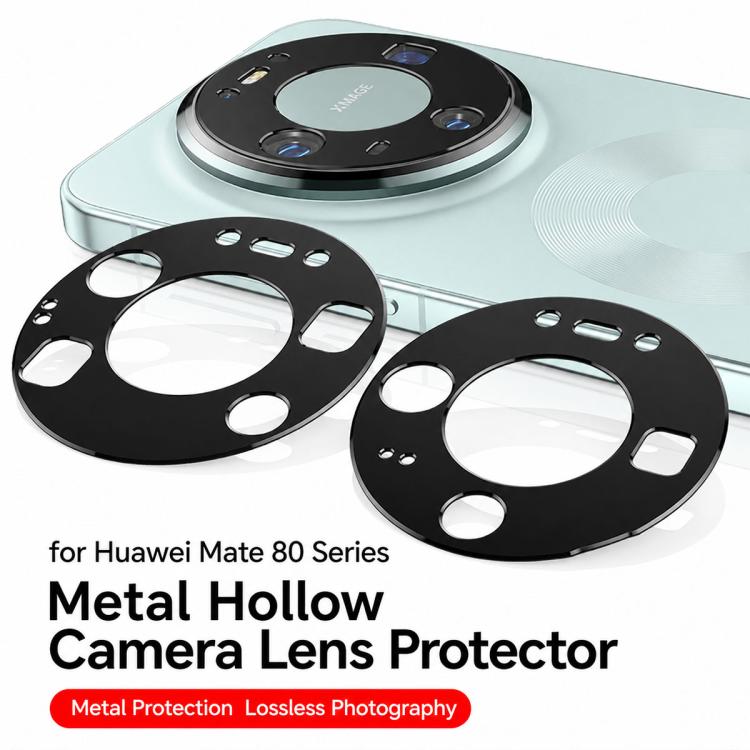 XDcase Aluminum Alloy Hollow Camera Lens Protector, For Huawei Mate X7, For Huawei Mate 80 RS Ultimate, For Huawei Mate 80 Pro Max, For Huawei Mate 80 Pro, For Huawei Mate 80
