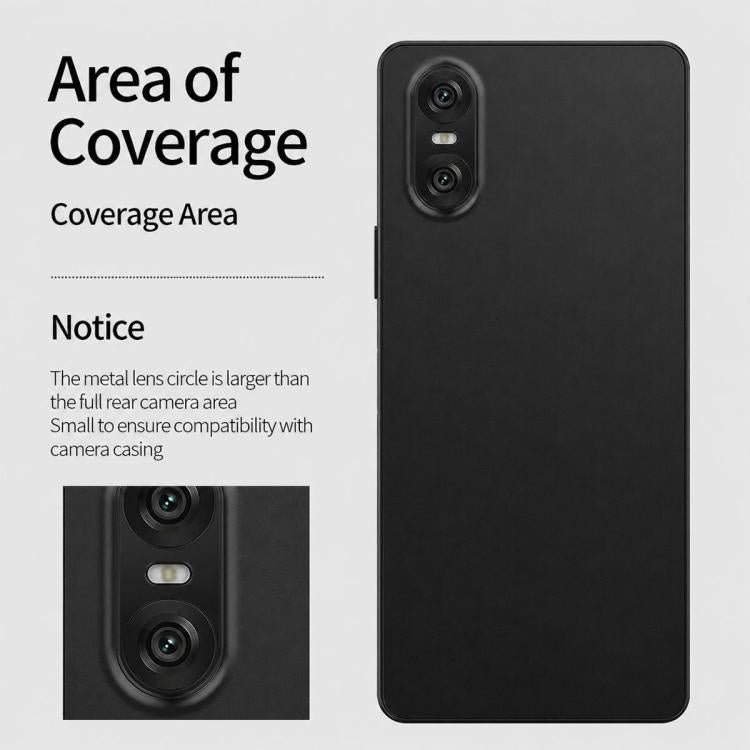 XDcase Aluminum Alloy Hollow Camera Lens Protector, For Sony Xperia 1 V, For Sony Xperia 10 V