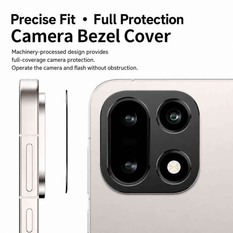 XDcase Aluminum Alloy Hollow Camera Lens Protector, For OnePlus 15R, For OnePlus 15, For OnePlus 13T, For OnePlus 13