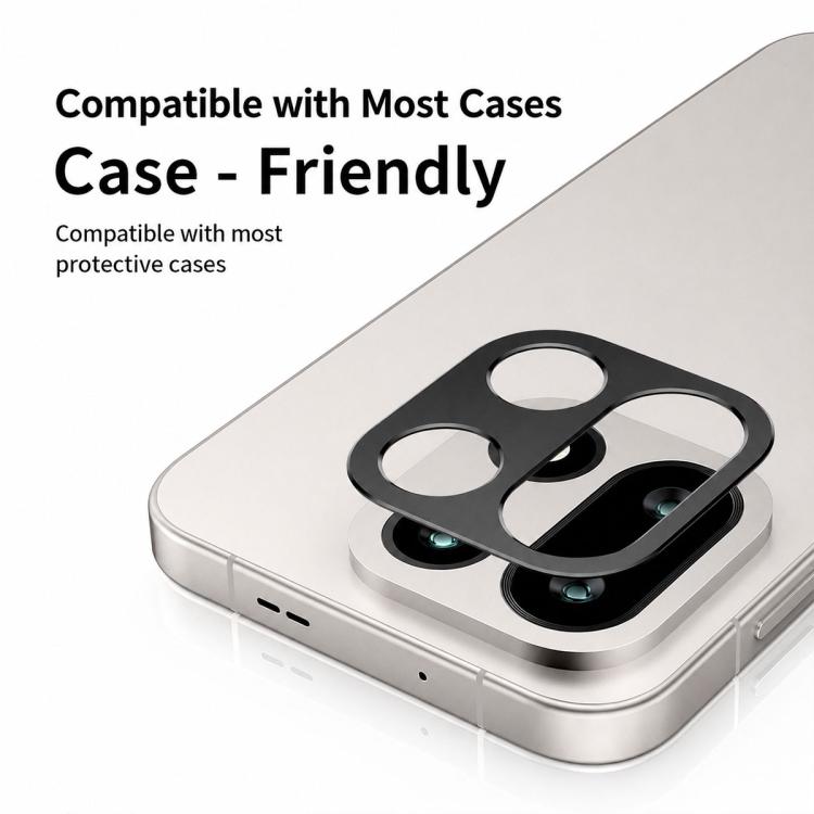 XDcase Aluminum Alloy Hollow Camera Lens Protector, For OnePlus 15R, For OnePlus 15, For OnePlus 13T, For OnePlus 13