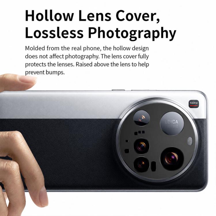 XDcase Aluminum Alloy Hollow Camera Lens Protector, For Xiaomi 14 Ultra