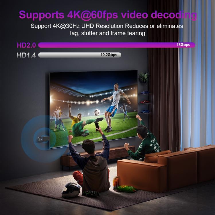HS86 T1 Android 14 Mini HD TV Stick with Remote Control, 2GB+16GB, RK3518 Cortex-A53 Quad-Core, EU Plug, US Plug, UK Plug, AU Plug