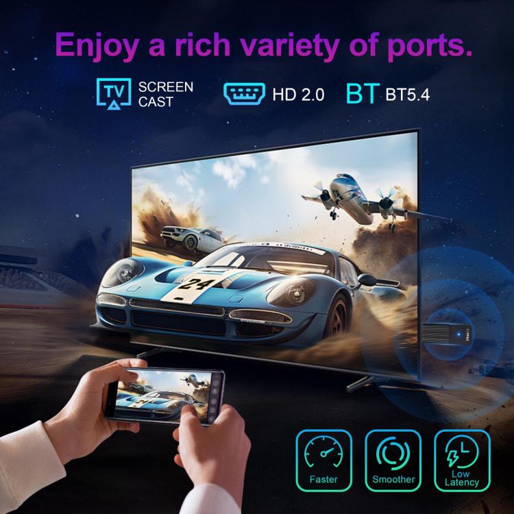 HS86 T1 Android 14 Mini HD TV Stick with Remote Control, 2GB+16GB, RK3518 Cortex-A53 Quad-Core, EU Plug, US Plug, UK Plug, AU Plug