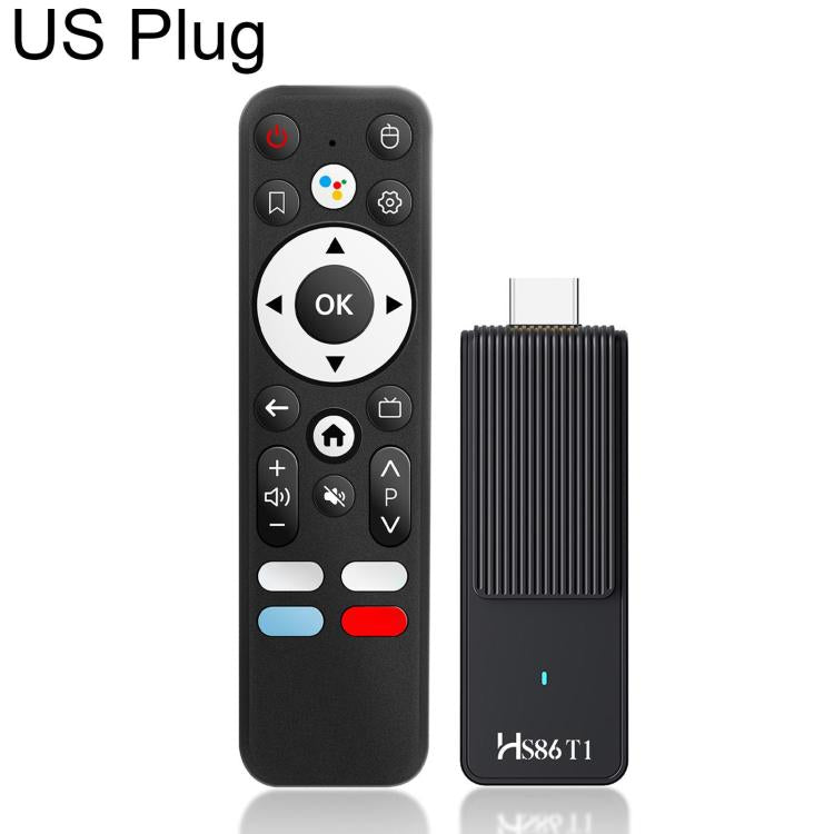 HS86 T1 Android 14 Mini HD TV Stick with Remote Control, 2GB+16GB, RK3518 Cortex-A53 Quad-Core, EU Plug, US Plug, UK Plug, AU Plug