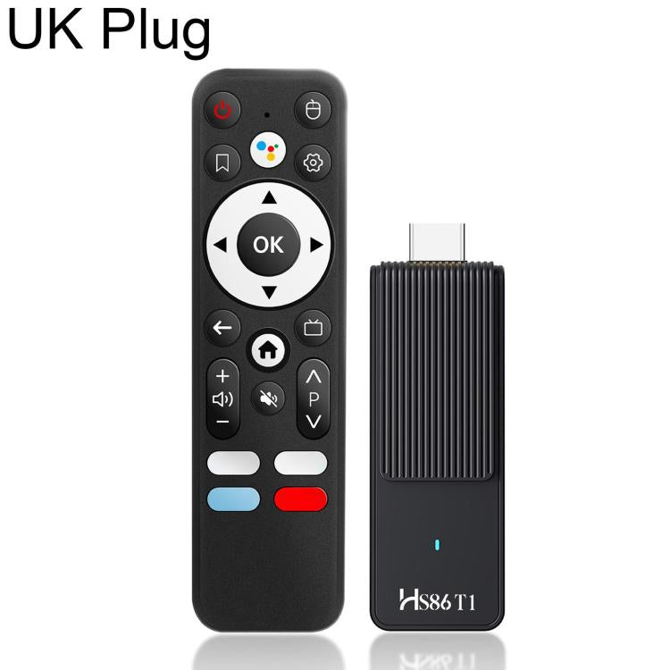 HS86 T1 Android 14 Mini HD TV Stick with Remote Control, 2GB+16GB, RK3518 Cortex-A53 Quad-Core, EU Plug, US Plug, UK Plug, AU Plug
