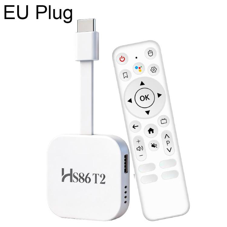 HS86 T2 Android 14 Mini HD TV Stick with Remote Control, 2GB+16GB, RK3518 Cortex-A53 Quad-Core, EU Plug, US Plug, UK Plug, AU Plug