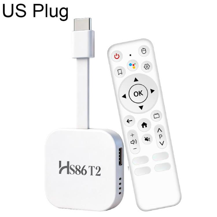 HS86 T2 Android 14 Mini HD TV Stick with Remote Control, 2GB+16GB, RK3518 Cortex-A53 Quad-Core, EU Plug, US Plug, UK Plug, AU Plug