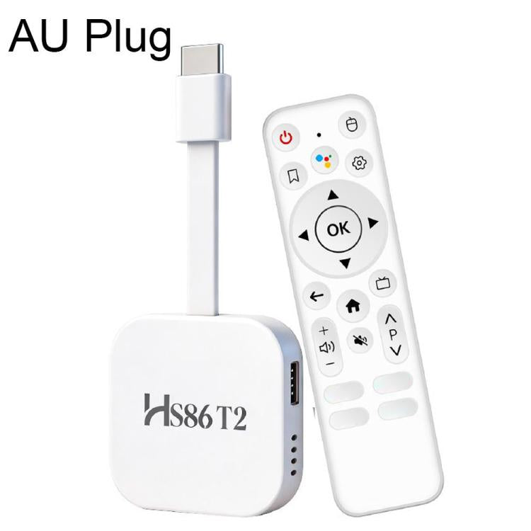 HS86 T2 Android 14 Mini HD TV Stick with Remote Control, 2GB+16GB, RK3518 Cortex-A53 Quad-Core, EU Plug, US Plug, UK Plug, AU Plug