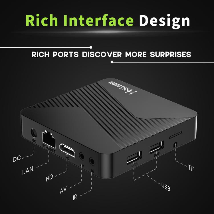 HS86 MINI 13 Android 14 Wifi 6 BT 5.4 4K TV Box, EU Plug, AU Plug, UK Plug, US Plug