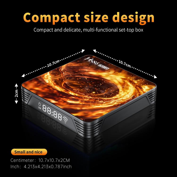 HS86 PRO13 Android 14 Wifi 6 BT 5.4 4K TV Box, EU Plug, AU Plug, UK Plug, US Plug