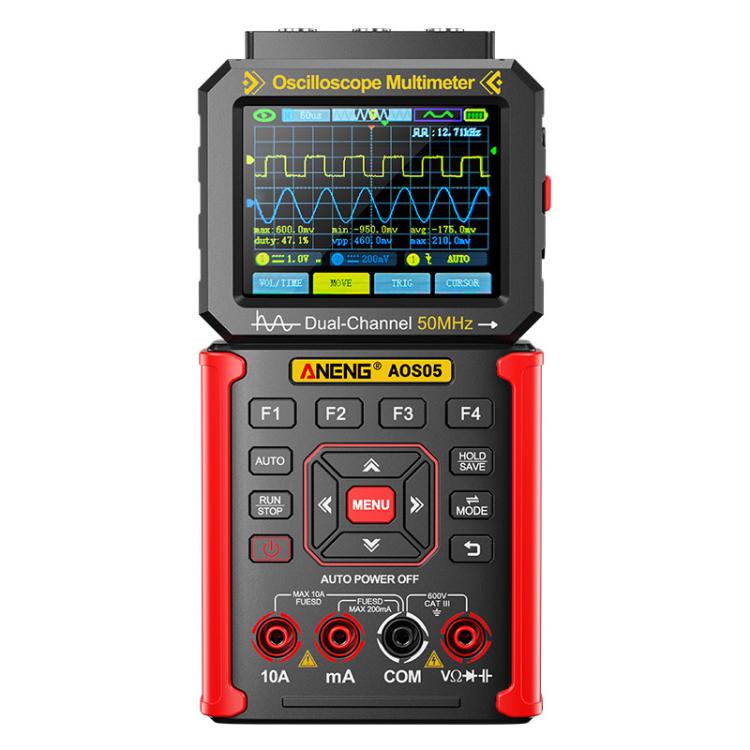 ANENG AOS05 3-in-1 Handheld Digital Oscilloscope Multimeter Dual-Channel 50MHz