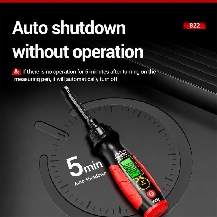 ANENG B22 Digital Display Ratchet Screwdriver Non-Contact Voltage Tester
