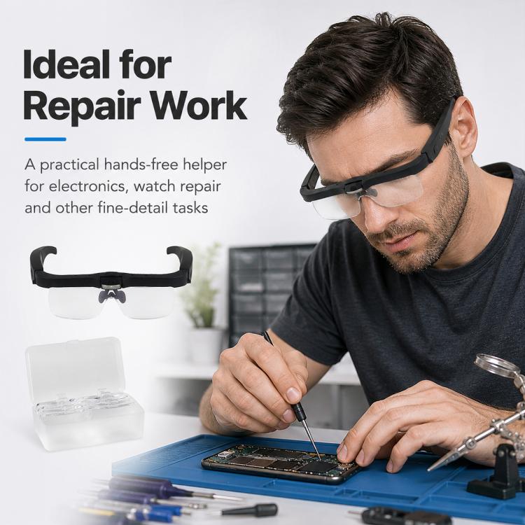 12539DC1 USB Rechargeable Head-Mounted LED Magnifier, 12539DC1