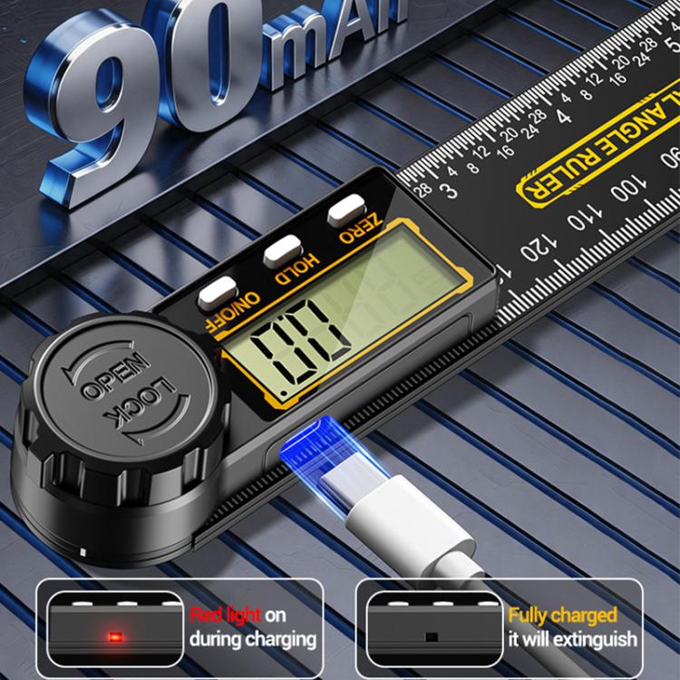 ANENG High Precision Digital Display Angle Ruler, Plastic, Upgraded