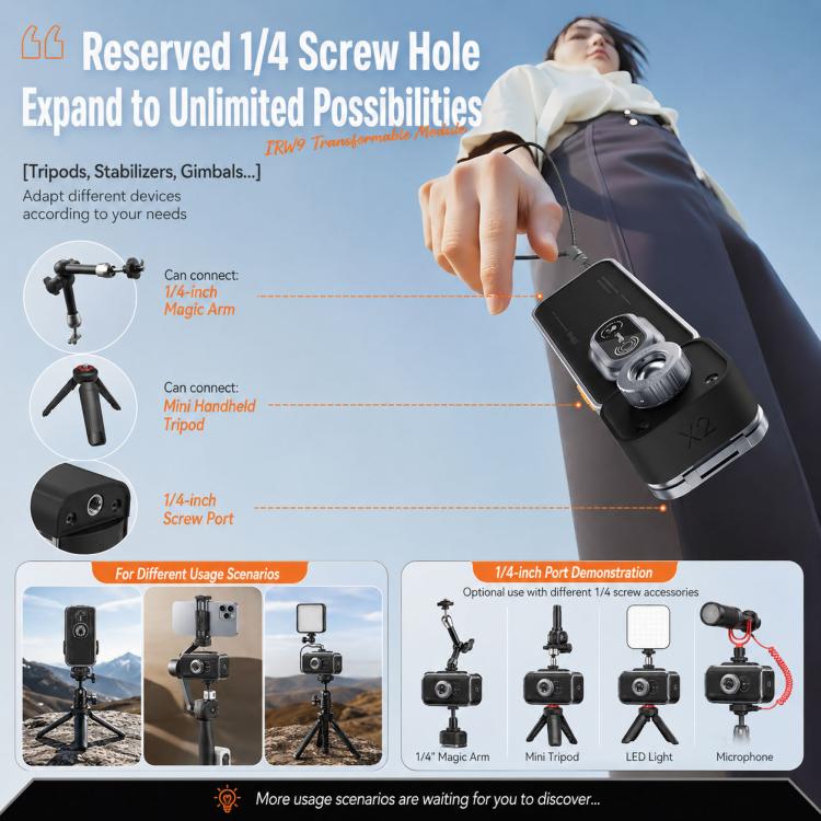 QIANLI IRW9 Back Clip Wireless Thermal Imaging Video Transmission Device