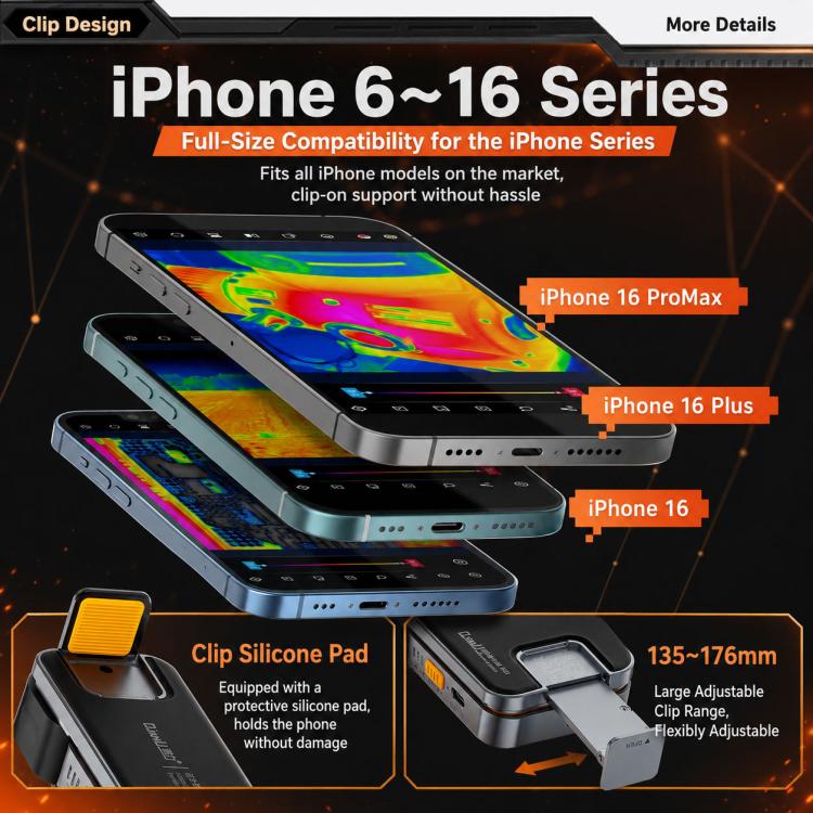 QIANLI IRW9 Back Clip Wireless Thermal Imaging Video Transmission Device