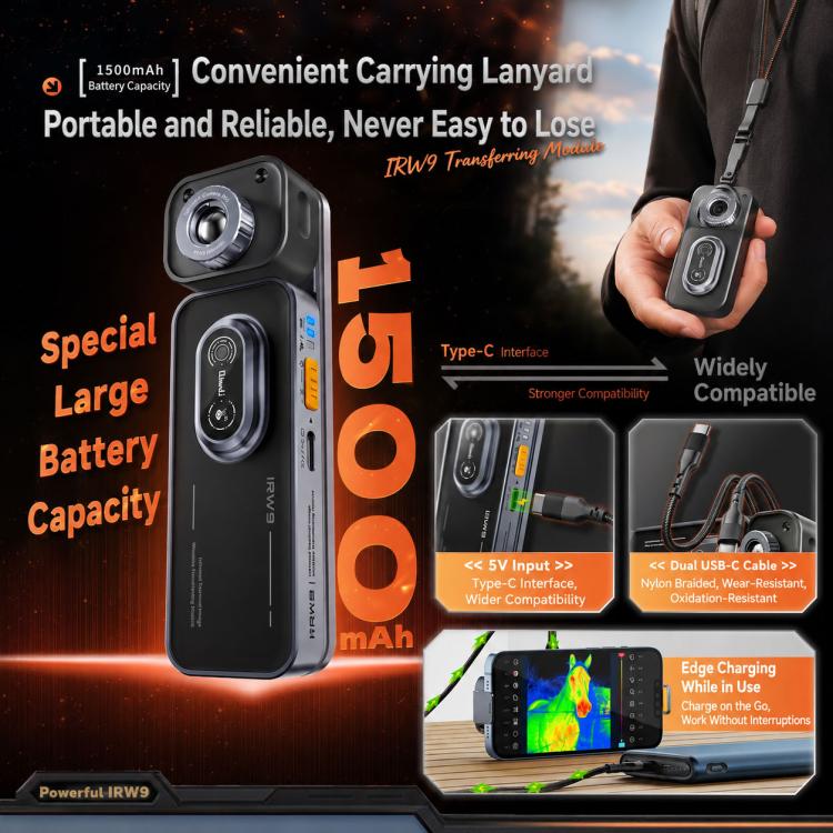 QIANLI IRW9 Back Clip Wireless Thermal Imaging Video Transmission Device