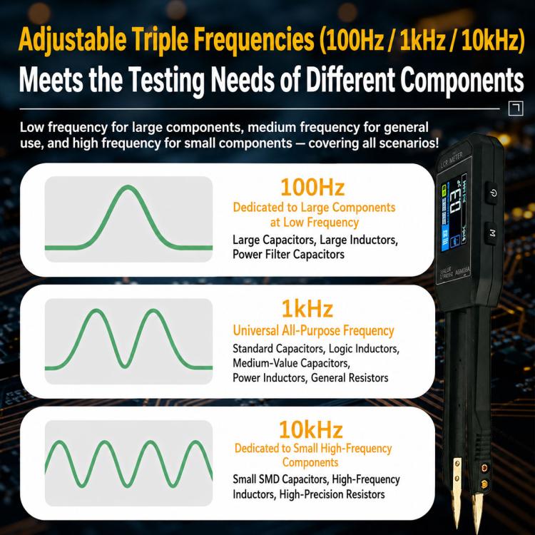 SMART SENSOR AR101A Digital Tweezers LCR Tester SMD Component Test Tweezers