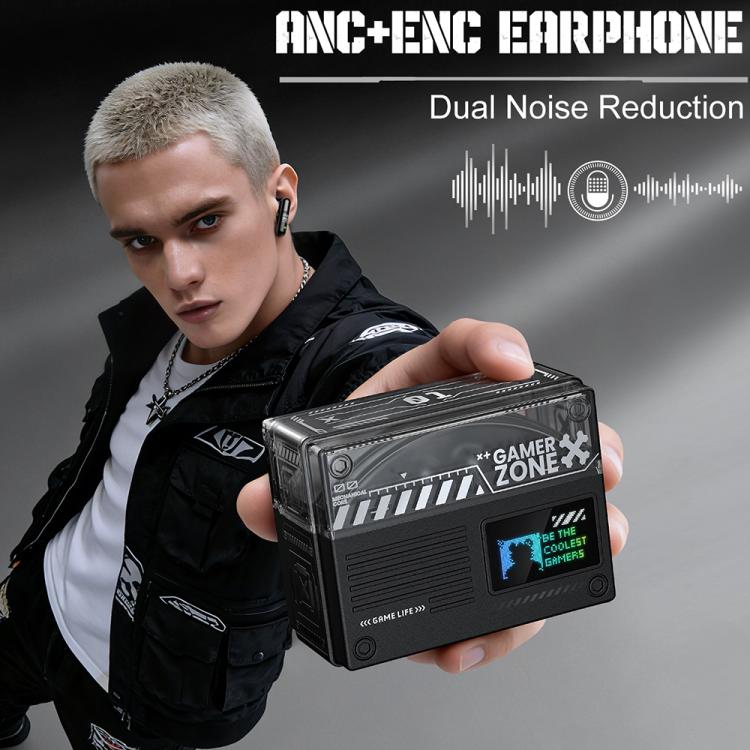 ONIKUMA TX602 Tri-mode Wireless Bluetooth ANC+ENC Noise Reduction Earphone, TX602