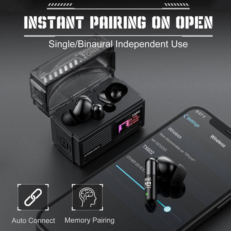 ONIKUMA TX602 Tri-mode Wireless Bluetooth ANC+ENC Noise Reduction Earphone, TX602