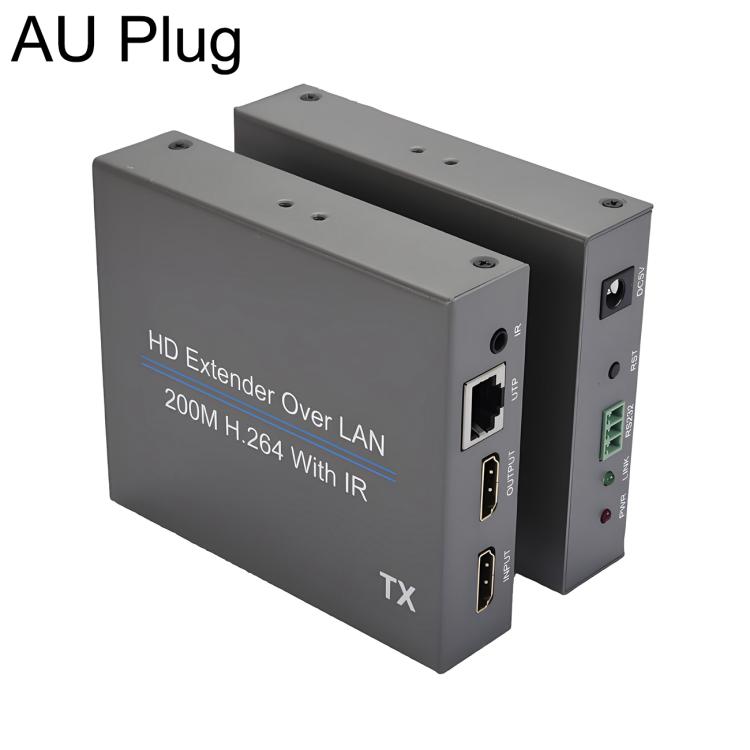 NK-E200 HDMI-Compatible 200m Network Cable Extender, AU Plug, EU Plug, UK Plug, US Plug