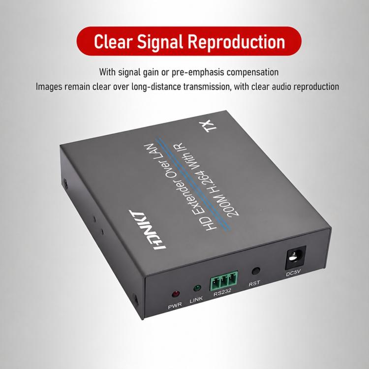 NK-E200 HDMI-Compatible 200m Network Cable Extender, AU Plug, EU Plug, UK Plug, US Plug