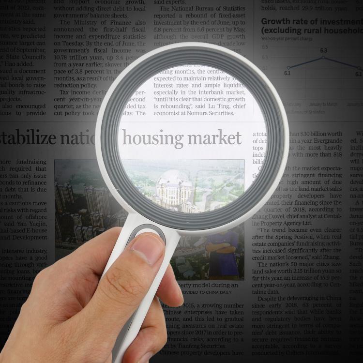 Handheld Multi-magnification Magnifying Glass with Touch LED Light, 3710C, 5012C, 7518C