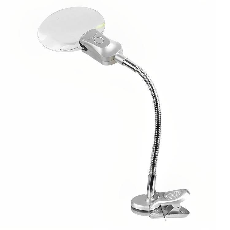 4B-4 Desktop Metal Universal Flexible Magnifying Glass with LED Light