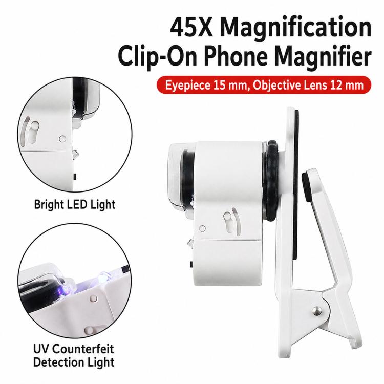 9882AW 45x Portable Jewelry Appraisal Magnifier