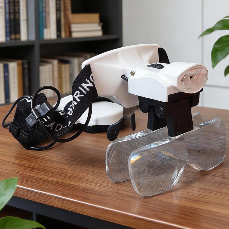 9892C2 Head-Mounted Electronic Repair Magnifying Glass with LED Light, 9892C2