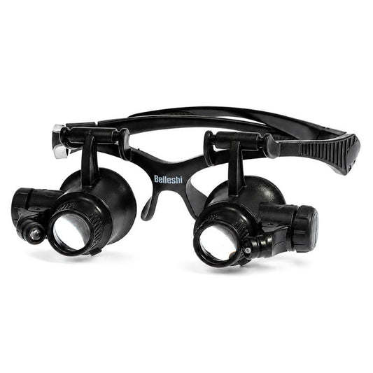 9892GJ Head-mounted Glasses Style Watch Repair Magnifying Glasses with LED Light, 9892GJ