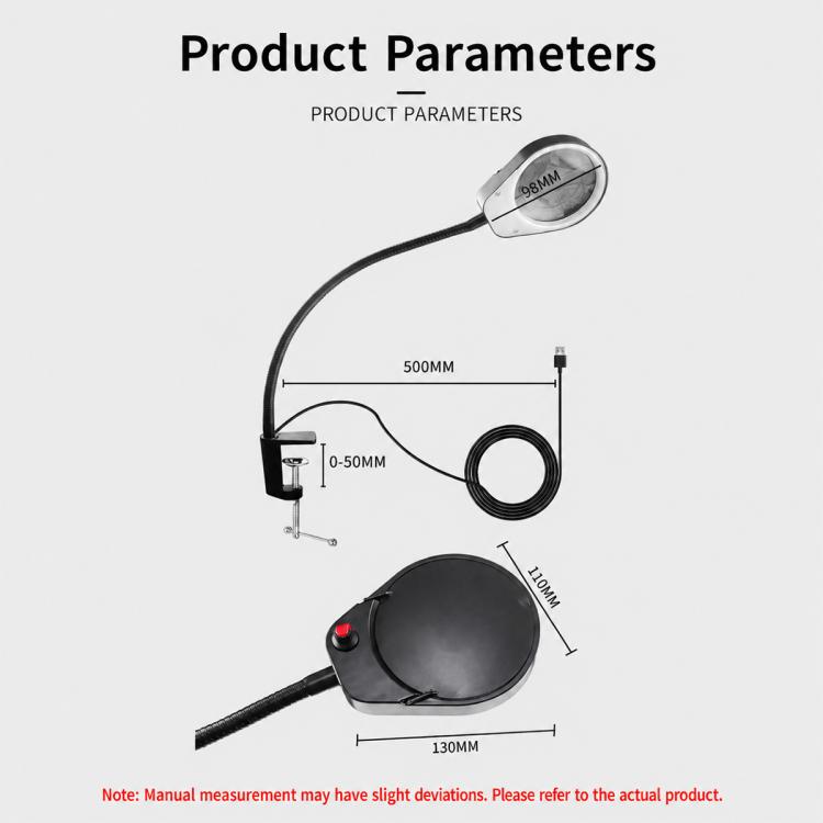 PD-7S Desktop Welding Inspection Magnifier with LED Light