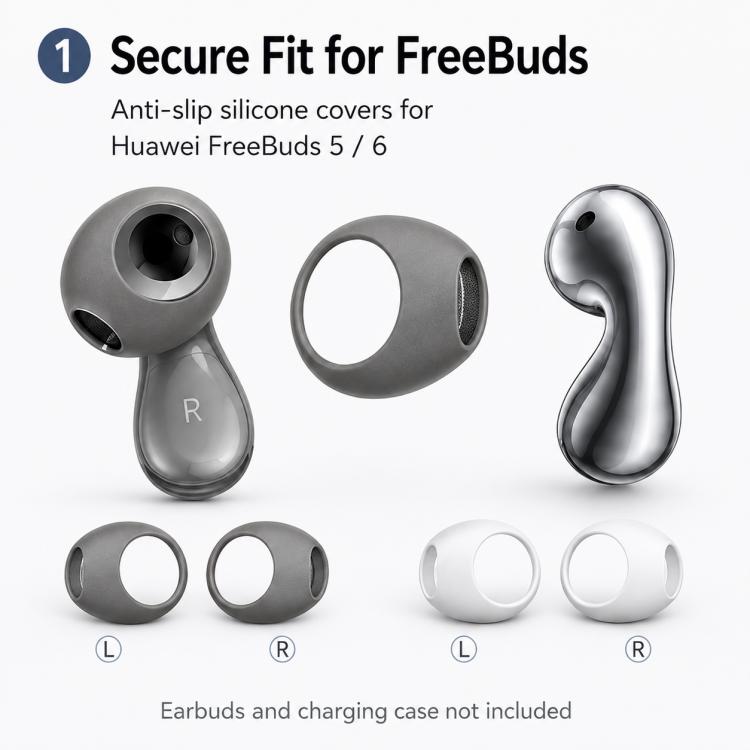 XDcase 2 Pairs Silicone Anti-slip Ear Covers with Storage Case, 2 Pairs