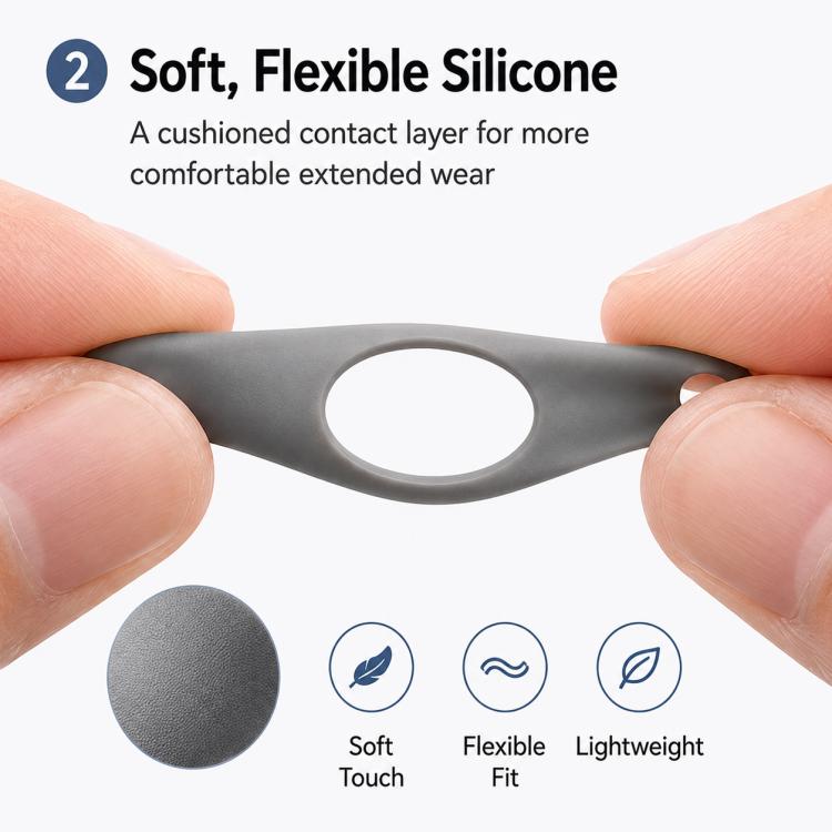XDcase 2 Pairs Silicone Anti-slip Ear Covers with Storage Case, 2 Pairs
