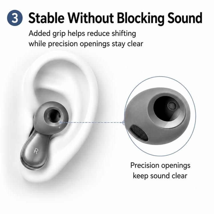 XDcase 2 Pairs Silicone Anti-slip Ear Covers with Storage Case, 2 Pairs
