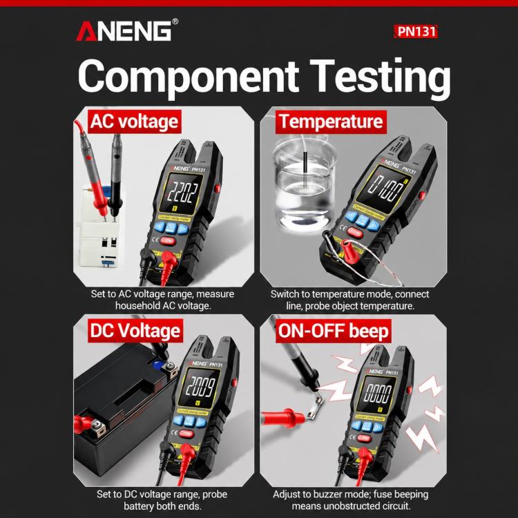 ANENG PN131 AC/DC Clamp-on Multifunction Digital Multimeter, PN131