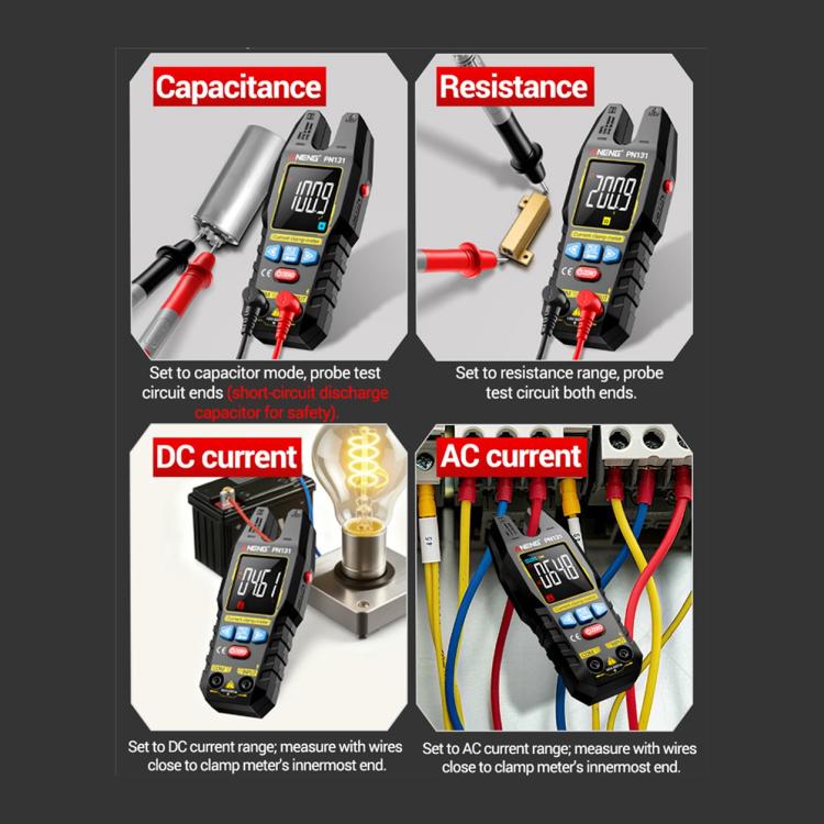 ANENG PN131 AC/DC Clamp-on Multifunction Digital Multimeter, PN131