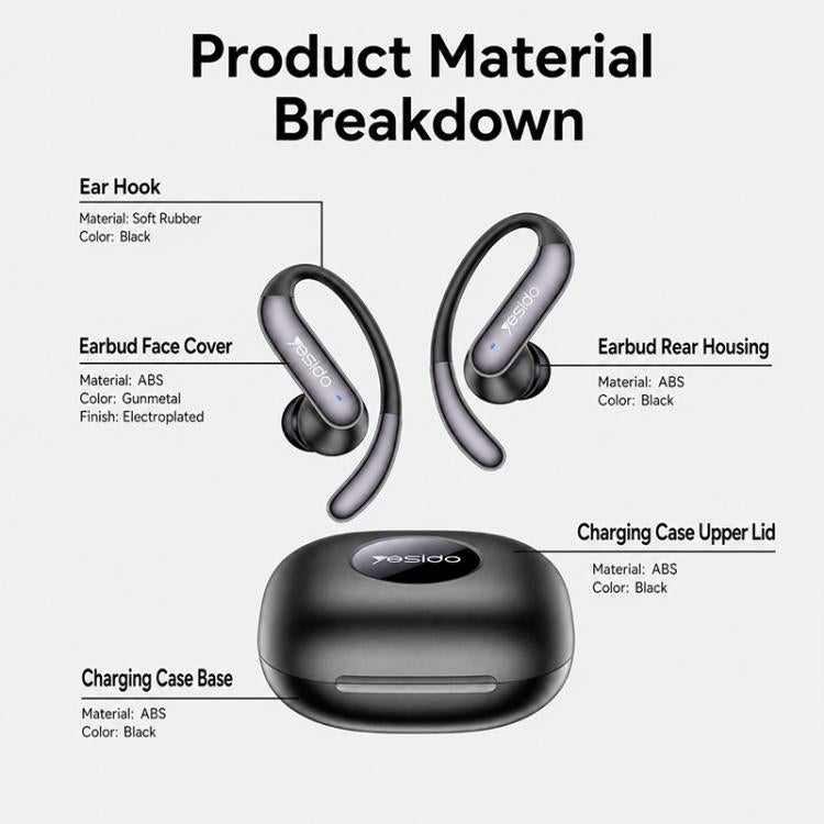 Yesido YSP32 Bionic Ear Stick OWS Ear Hanging In Ear Wireless Earphones
