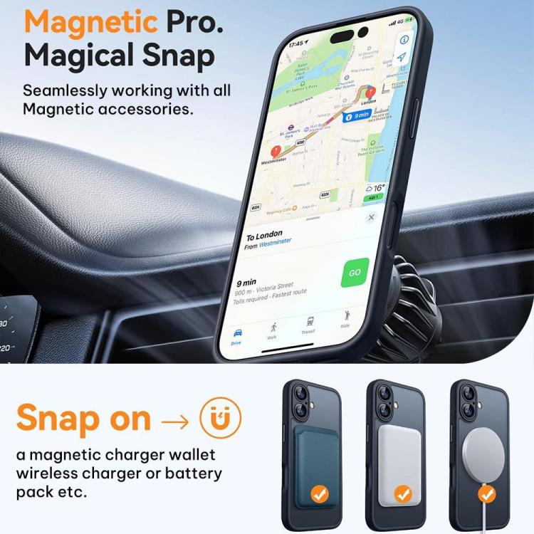 XDcase Skin Feel Magnetic Frosted Phone Case with Lens Film, For iPhone 18, For iPhone 18 Pro, For iPhone 18 Pro Max
