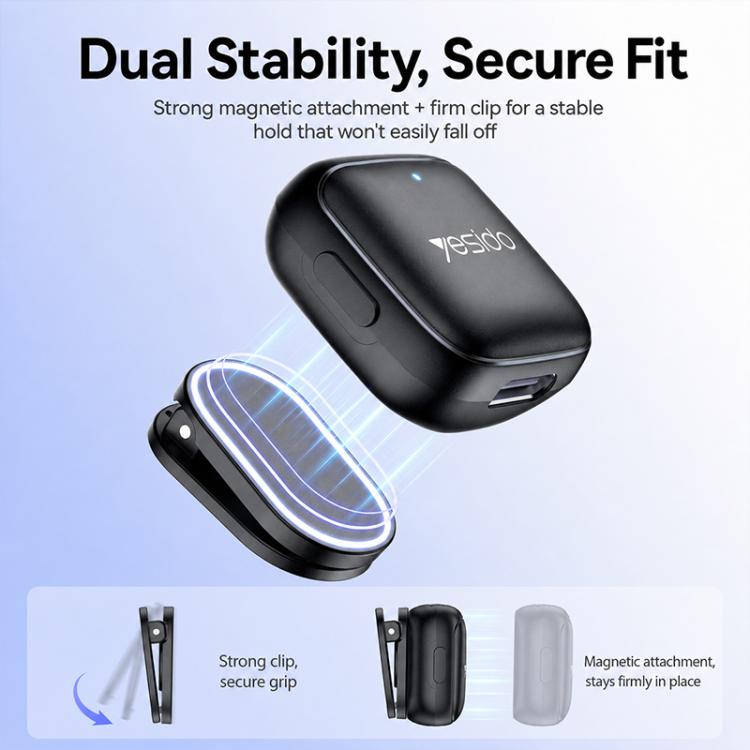 Yesido KR27 Standard Noise Reduction Wireless Lavalier Microphone with Type-C Receiver